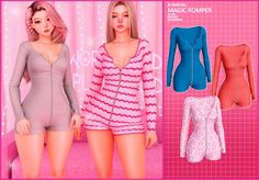 Magic romper | Patreon Sims 4 Wedding Dress, Book Magic, Sims 4 Body Mods, Play Sims, Fashion Design Collection