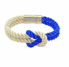 The Original Love Knot Satin Rope Bracelet- Blue and White Bracelets Trendzio Blue and White Casual Bracelets, Social Organization, Knot Bracelet, Braided Rope, University College, Bracelet Online, Sorority And Fraternity, Rope Design, Love Knot