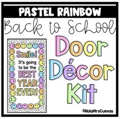 the back to school door decor kit