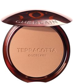 The legendary Terracotta Bronzing Powder with 96% naturally-derived ingredients creates a seamless true-to-skin bronzed glow in one step.Silky&#x2C; light&#x2C; and easy to blend&#x2C; this second-skin bronzer is enriched with hydrating ingredients for a long-lasting comfortable&#x2C; finish and sunkissed perfection on skin.The award-winning bronzing powder comes in versatile&#x2C; transfer-resistant shades designed to beautif Guerlain Terracotta, Guerlain Makeup, Highlighter Powder, Moroccan Argan Oil, Glow Foundation, Makeup Idea, Expensive Taste, Bronzing Powder, Cool Makeup