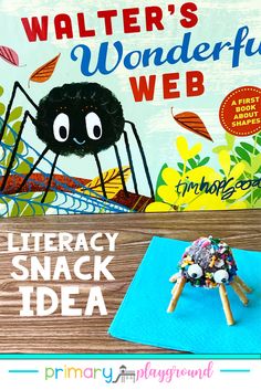 there is a book cover for walter's wonderful web with a spider on it