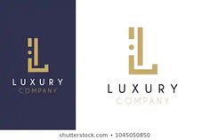 the luxury company logo is made up of two letters l and j, with an elegant gold