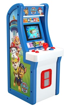 the paw patrol game is on display in front of a white background with blue trim