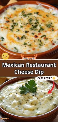 mexican restaurant cheese dip recipe in a bowl