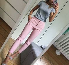 30yo Fashion, Clinic Outfits, Dressing Professional, Pink Pants Outfit, Summer Work Outfits, Outfit Trends, Business Outfit, Casual Work Outfits, Pink Pants