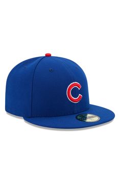 Get ready for the next big game with this Chicago Cubs Authentic Collection On Field 59FIFTY fitted hat from New Era! Material: 100% Polyester High Crown Structured fit Flat bill Fitted Contrasting underbill Six panels with eyelets Raised embroidery Surface washable Officially licensed Imported Brand: New Era Throwback Fitted Hat With Flat Brim For Fan Gear, Throwback Flat Brim Fitted Hat For Fan Gear, Throwback Flat Brim Fitted Hat For Fans, Throwback Baseball Cap For Baseball Season, Throwback Game Day Hat With Curved Brim, Game Day Throwback Hat With Curved Brim, Throwback Curved Brim Hat For Game Day, Throwback Fitted Hat With Flat Brim For Sports Events, Throwback Flat Brim Fitted Hat For Sports Events