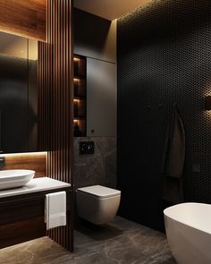 a bathroom with a sink, toilet and bathtub next to a wall mounted mirror