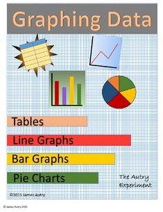 graphing data tables, line graphs, bar graphs, pie chart and other items