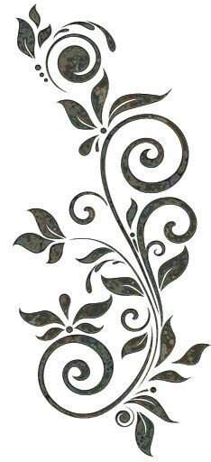 Floating Plants, Pola Sulam, Stencil Pattern, Stencil Patterns, Stenciling, Stencil Art, Kirigami, Stencil Designs, Plant Design