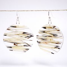 Paper Quilling Jewelry, Quilling Earrings, Quilling Jewelry, Geode Earrings, From Beyond, Birch Bark