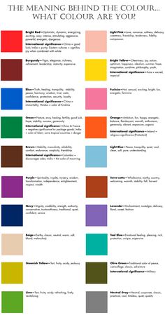 the meaning behind the color scheme