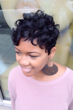 Like the River Salon Betty Boop Hairstyle, Pixie Human Hair Wigs, Light Curls, Fabulous Hair, Short Sassy Hair, Pelo Afro, Pixie Haircuts