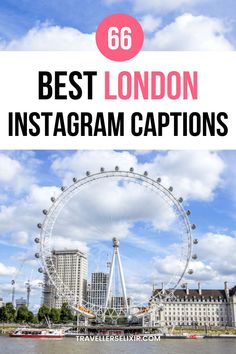 Best London Instagram captions & quotes Instagram Captions Cute, Creative Captions, Puns Quotes, London Quotes, Instagram Post Captions, Short Captions, Solo Travel Quotes, Visiting London