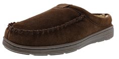 The combination of the suede upper and sherpa lining makes these slippers fashionable and ultra-comfortable. Wear them with or without socks! The rubber sole allows for both indoor and moderate outdoor use. Genuine leather upper: the genuine suede upper is durable and comfortable. Cozy and comfortable: the soft sherpa lining will make your feet feel like they are floating on a cloud. These slippers will feel great barefoot or in socks. Easy on/off: step-in slipper style. Has no lacing so no hass Brown Suede Indoor Slippers, Comfortable Suede Slippers For Outdoor, Comfortable Brown Suede Slippers, Brown Suede Slippers With Cushioned Footbed, Indoor Outdoor House, Clarks Men, Dvs Shoes, Cartoon Shoes, Outdoor House