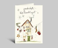 5er-Set Aquarell-Weihnachtskarten | Frohe Weihnachten Diy And Crafts