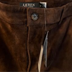 Brown Suede Ralph Lauren Pants, Size 10, Brand New, Never Worn. $795 On Sale At Major Department Store Out Of Stock. I Have This Pair Just For You. Soft, Well-Made, Great Quality, Chocolate Brown, Goes With Everything. Perfect For Fall. These Will Not Last. Fall Suede, Dark Brown Pants, Suede Pants, Ralph Lauren Pants, Lauren Brown, Brown Pants, Everyday Outfit, Fall 2024, Brown Suede