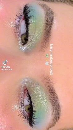 Cool Makeup, Makeup Tiktok, Face Charts, Rave Makeup, Cool Makeup Looks, Green Makeup, Green Eye, Makijaż Smokey Eye, Eye Makeup Designs