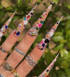 Mail Gem Placement, Bling Nail Art, Diamond Nail Art, Nail Art Set, Diy Acrylic Nails, Sassy Nails