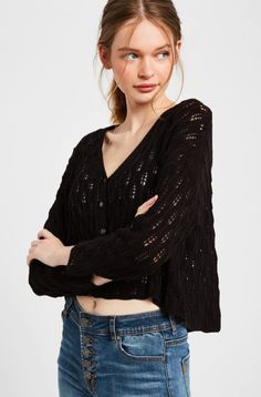 Black Crochet Cardigan - Cropped Cardigan - Cute Cardigan Sweater | Bohopink Black Crochet Cardigan, Cardigan Sweater Pattern, Black Cropped Cardigan, Long Grey Cardigan, Crochet Cardigan Sweater, Summer Cardigan, Belted Cardigan, Cropped Cardigan Sweater, Cardigan Sweater Coat