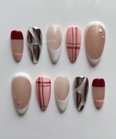 Striped Nails, Hot Nails, Fire Nails, Funky Nails, Minimalist Nails