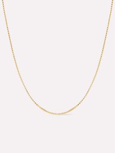 Minimalist 14k Gold Box Chain Necklace, Minimalist Necklace With Rectangular Box Chain Links, Minimalist Box Chain Necklace With Rectangular Links, Box Chain Necklace, Solid Gold Earrings, Long Pendant Necklace, Necklace Box, Silver Box, Chic Look