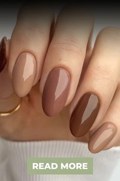 Chocolate Glazed Series Ombre Nails