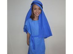 Easy no-sew nativity costumes to make Mary Costume, Simple Tunic, Christmas Pageant