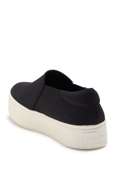 Crafted in micro-stretch textile, this clean slip-on sneaker with a double-thick rubber platform sole has a lightweight design so you can feel light on your feet.Sizing: True to size. Comfortable Synthetic Platform Slip-ons, Slip-on Sneakers With Thick Bottom, Synthetic Slip-on Platform Sneakers, Modern Synthetic Platform Slip-ons, Thick Bottom Synthetic Slip-on Sneakers, Synthetic Thick Bottom Slip-on Sneakers, Synthetic Platform Slip-ons, Sporty Slip-on Platform Sneakers With Thick Bottom, Black Slip-on Platform Sneakers With Thick Sole