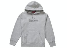 Check out the Supreme KAWS Chalk Logo Hooded Sweatshirt Heather Grey available on StockX Supreme Sweatshirt, Supreme Box Logo, Air Vapormax Plus, Nike Air Vapormax Plus, Box Logo, The Supreme, Jordan 1 Retro, Grey Hoodie, Designer Bags