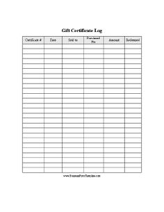 a printable gift certificate is shown