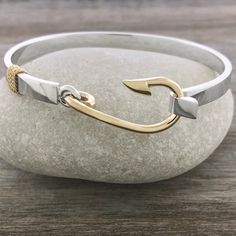 Fish Jewelry Silver, Cape Cod Jewelry, Handmade Copper Bracelet, Diamond Band Engagement Ring, Nautical Earrings, Fish Jewelry, Handmade Silver Jewellery, Hook Bracelet, Gold Link Bracelet