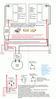 the wiring diagram for an electrical device