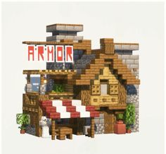 an image of a building made out of legos with the word armor on it