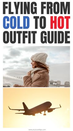 Don't worry! Eliminate the fear of wrong outfit choices when flying from cold to warm climates! Our definitive guide will provide you with the ultimate travel wear to keep you comfortable on the plane and at your destination! Flying from cold to hot weather, flying from cold to warm outfits, what to wear, what to wear on a plane, flying from cold to hot outfits, and flying from cold to warm. Travel essentials in the winter!