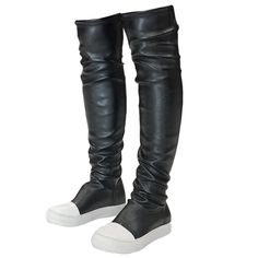 PRICES MAY VARY. Heel approximately 0.78 inches. Platform approximately 0.78 inches. The thigh high boots are made of vegan-friendly PU leather with soft lining, very comfortable. Soft padded insole and anti-skid rubber sole, comfortable. Easy to pull on and take off the boots. Suitable for many occasions, work, nightclub, wedding, party, shopping and vacation. How To Wear Thigh High Boots, Bratz Inspired Outfits, Thigh Boots, Thigh Boot, Black Boots Women, Boots Women, Thigh High Boots, Boots For Women, Thigh High