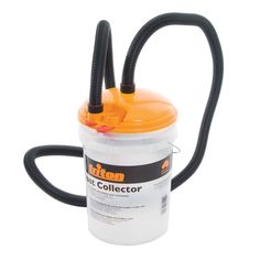 an orange and black sprayer with two hoses attached to the back of it