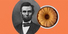 an image of abraham lincoln and a donut