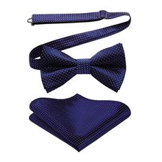 Silk blend + polyster It is a pre-tied bow tie with a perfect knot already in place. Bow tie Total Length: 22 Inch(56cm). For neck size(Adjustable): 9.8-20 Inches(24-51cm).Handkerchief: 25 * 25 cm. Crafts: jacquard woven bow tie Occasions for business/party/dating/wedding etc. Gifts as thanksgiving/Xmas/valentine's day/birthday etc. Package includes: bow tie & handkerchief + Gift Box Blue Bow Ties For Black Tie Occasions, Blue Standard Bow Tie For Black Tie Events, Blue Bow Tie For Black Tie Events, Dapper Blue Bow For Black Tie Events, Summer Blue Bow Tie And Suit Accessories, Blue Adjustable Bow Tie And Suit Accessories, Summer Blue Bow Tie Suit Accessories, Summer Blue Bow Tie And Accessories, Blue Suit And Tie Accessories With Bow For Business