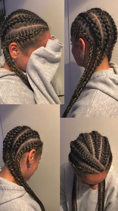 Quick Braided Hairstyles, Curly Hair Styles Easy, Pretty Braided Hairstyles, Hairdos For Curly Hair, Hair Stylies, Natural Hair Braids, Hoco Hair Ideas, Cornrow Hairstyles, Hairdo For Long Hair