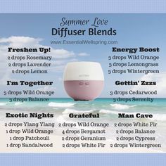 Summer Essential Oil Diffuser Blends Love Diffuser Blends, Essential Oil Remedy, Oil Remedies, Essential Oils Health, Essential Oil Diffuser Recipes, Oil Diffuser Recipes, Yl Essential Oils, Diffuser Recipes