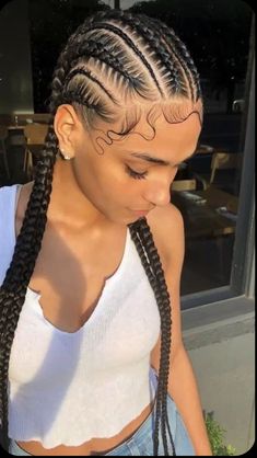 Jiu Jitsu Hairstyles, French Braid Extensions, Goddess Braids Natural Hair, African Women Hair, Short Haircuts For Ladies, Hair Braid Rings, Braid Extensions, Haircuts For Ladies, Quick Braided Hairstyles