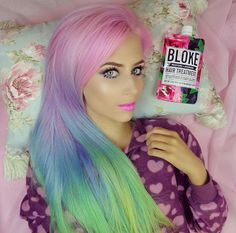 Jumpsuits Women, Beautiful Hair Color, Colorful Hair, Dye My Hair, Mermaid Hair, Rainbow Hair, Cool Hair Color