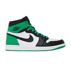 Check out the Air Jordan 1 Retro High OG 'Lucky Green' on GOAT Jordan Air Max, Green Jordans, Black Tongue, Adidas Spezial, Lucky Green, Jordan Sneakers, Nike Sb Dunk