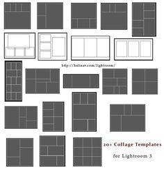 the page layouts for photoshopped pages are shown in black and white, with text