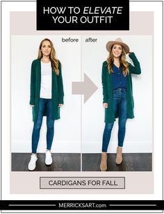 Cardigan Fall Outfit, Elevate Your Outfit, Fall Style Guide, Outfit Cardigan, Fall Cardigan, Cardigan Outfit, Autumn Ideas, Fall Cardigans