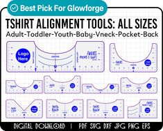 the pattern for this shirt alignment tool is very easy to use and it's great for