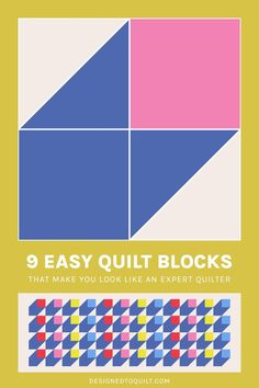 the 9 easy quilt blocks that make you look like an expert quilter book cover