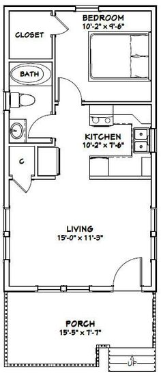 the floor plan for a two bedroom apartment with an attached bathroom and living room area