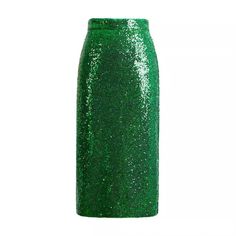 Lasaky - Chic High-Waisted Sequin Embellished Midi Skirt with Bead Detailing Split Design, Wrap Around Skirt, Half Skirt, Boots Outfit, Types Of Skirts, Floral Print Dress, Dance Wear, Long Skirt, Green Color