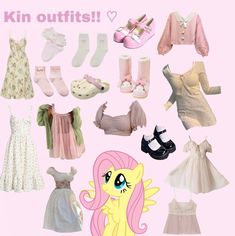 Fluttershy Clothes Aesthetic, Flutter Shy Outfit, Flutter Shy Inspired Outfits, Fluttershy Outfit Aesthetic, Mlp Outfit Ideas, Fluttershy Aesthetic Outfit, Fluttershy Outfit Ideas, Fluttershy Inspired Outfits, Fluttershy Clothes